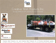 Tablet Screenshot of creativewallproducts.com